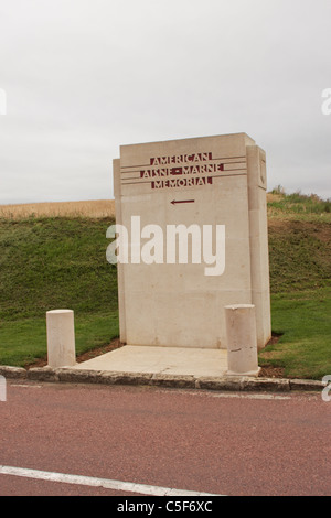 Entrance to the Chateau Thierry American Monument France Stock Photo