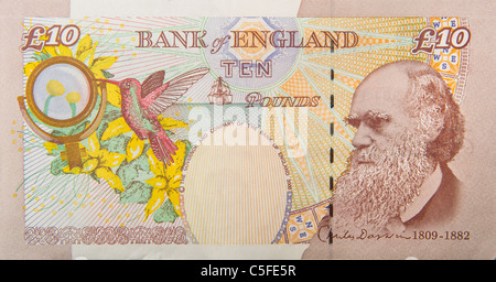 10 ten pound pounds sterling note Stock Photo