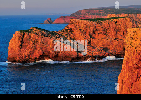 Portugal, Algarve: View from the westcoast at Cabo de Sao Vicente Stock Photo