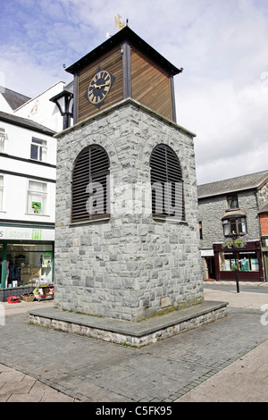 The small market town of Llanrwst in the Conwy Valley in North Wales ...