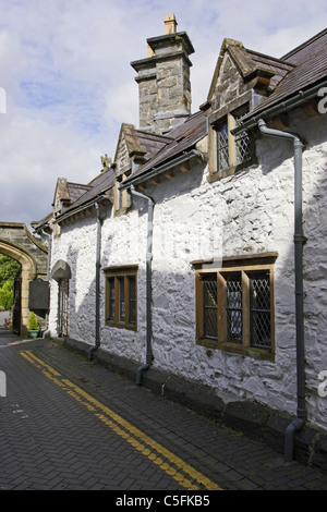 The small market town of Llanrwst in the Conwy Valley in North Wales ...