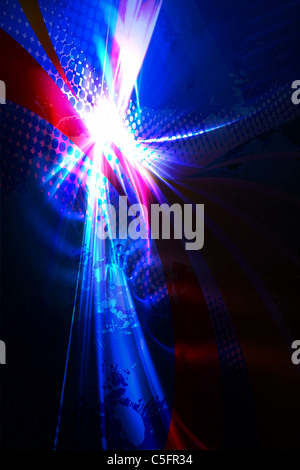light blue flowing background with halftone Stock Photo - Alamy