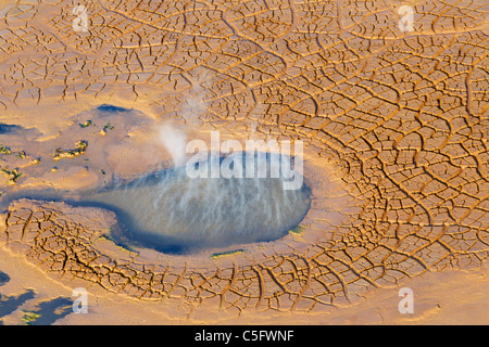 Lake logipi is a saline alkaline lake that lies in the Suguta valley in northen Kenya Stock Photo