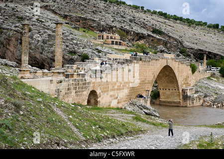 Severan (Septimius Severus) Roman bridge, Mount Nemrut National Park, Eastern Anatolia, Turkey Stock Photo
