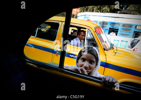 A street scene in Kolkata, India Stock Photo