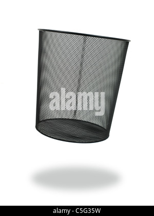 Rubbish bin isolated on white background Stock Photo - Alamy