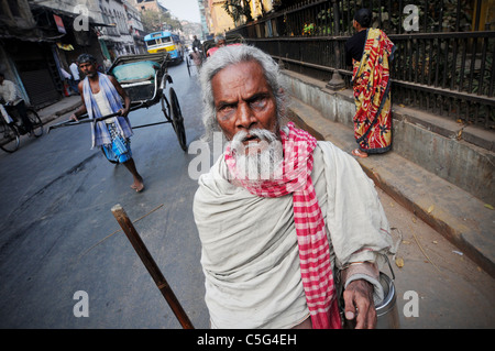 A street scene in Calcutta, India. Stock Photo