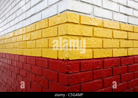 painted bricks Stock Photo