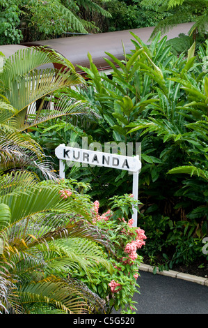 Kuranda Scenic Railway Station in the Tablelands north of Cairns, Queensland, Australia Stock Photo