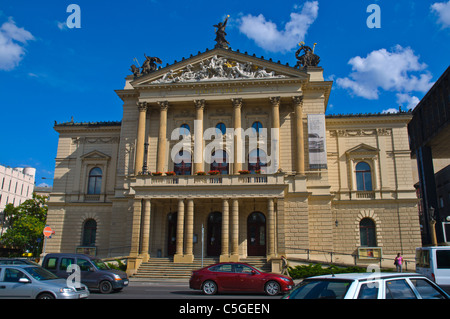 Statni Opera the State Opera House (1888) along Wilsonova street Nove Mesto central Prague Czech Republic Europe Stock Photo
