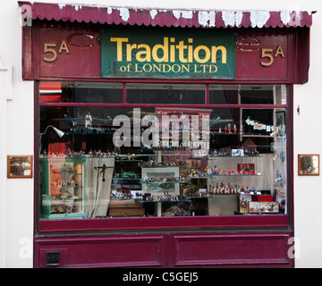 Tradition of London Ltd, model shop in Mayfair, established circa 1950, London, UK Stock Photo