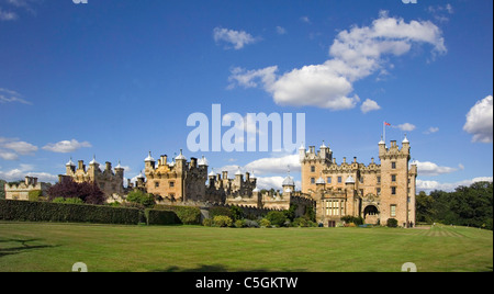 Floors Castle view from rear near Kelso Stock Photo
