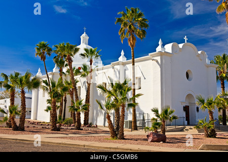 Immaculate Conception Church in Ajo, Arizona, USA. Stock Photo