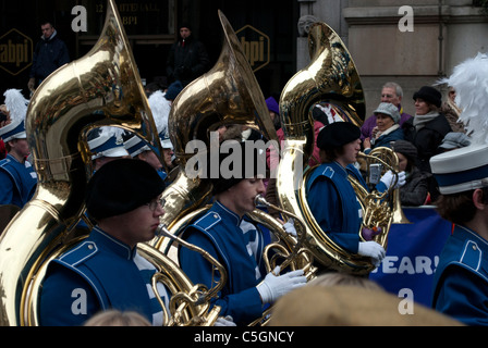 Sousaphone players in marching band Stock Photo - Alamy