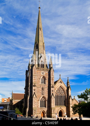 St Martin in the Bull Ring Church in the centre of the city of Birmingham West Midlands England UK built in 1873 by J.A. Chatwin Stock Photo