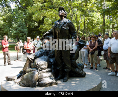 Vietnam Women's Memorial in Washington, D.C. Stock Photo