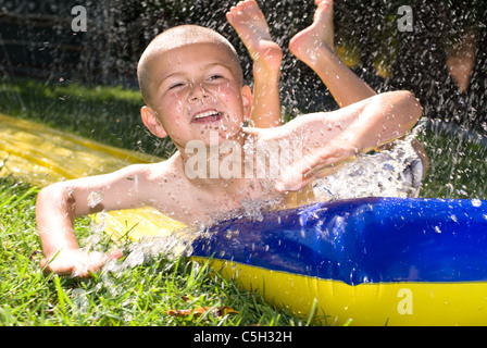 slippery water slide