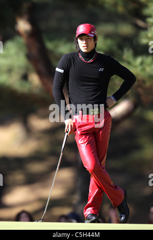 Golfer Ryo Ishikawa (19) announced on March 31 2011 that he will give all his tournament earnings to victims of 3.11 disaster. Stock Photo