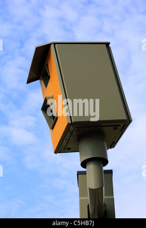 Speed camera, with blue skies Gatso, speed, camera, cameras,Speed, Camera, Gatso, Fine, Speeding Stock Photo