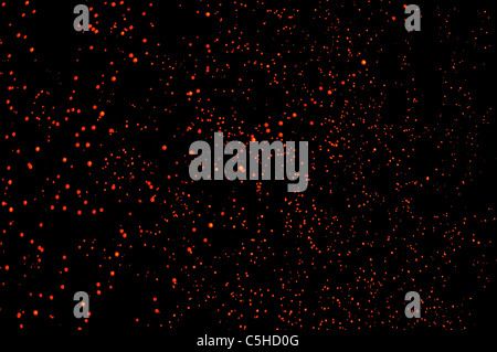 Red lights in the night, festive background perfect for Christmas or New Year's Eve Stock Photo