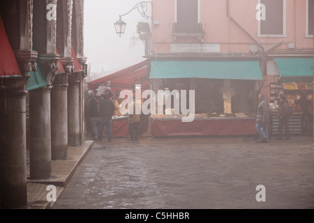 The Rialto market, Venice, Italy Stock Photo