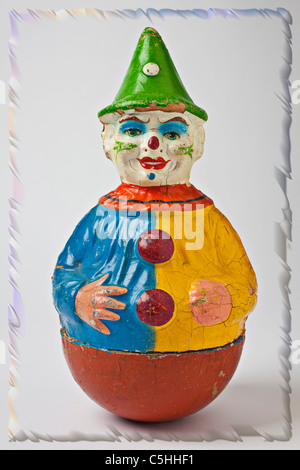 Old clown toy Stock Photo