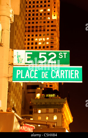 Place de Cartier, 5th Avenue, New York City Stock Photo