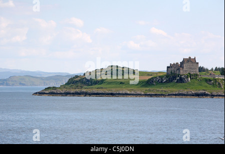 Duart Castle, home of Sir Lachlan Maclean and the Maclean clan Stock Photo