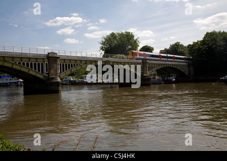 river thames richmond london england Stock Photo