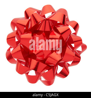 Red ribbon bow Stock Photo