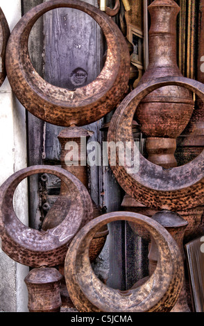cooper crescent moons -old Cairo Stock Photo