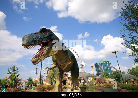 Dinosaur Adventure Golf in Niagara Falls Stock Photo