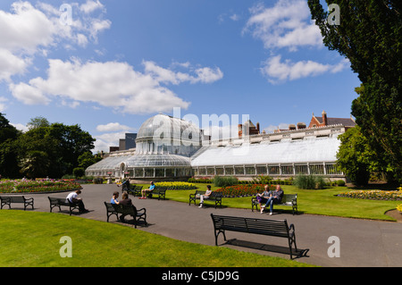 The Palm House in Belfast's Botanic Gardens, built in 1939-1840 by Sir Charles Lanyon Stock Photo