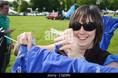 Hang the Washing competition at Local agricultural show held annually in the town of BIGGAR in South Lanarkshire, Scotland. Stock Photo