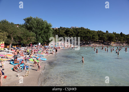 Adriatic beach Slanica on the Murter in Croatia Stock Photo