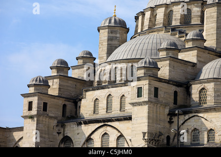 The New Mosque (Turkish: Yeni Valide Camii) architectural details in Istanbul, Turkey Stock Photo