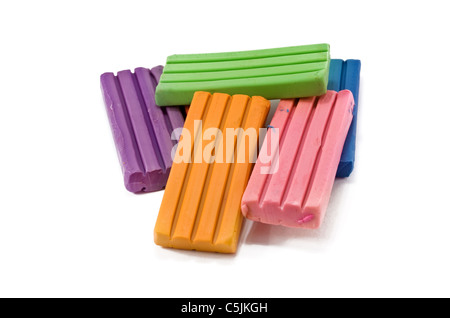 plasticine isolated is on a white background Stock Photo