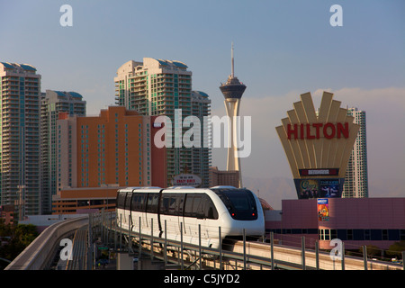 The monorail, Las Vegas, Nevada. Stock Photo
