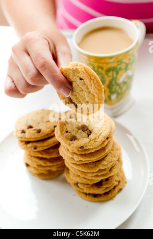 Plate of biscuits Stock Photo