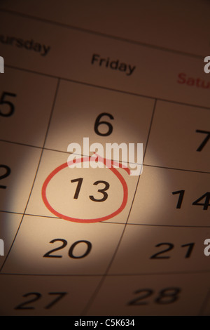 Friday 13th Concept Stock Photo