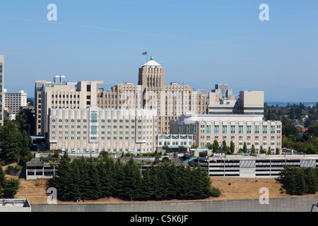 View of Harborview Medical Center from Smith Tower Seattle Washington ...