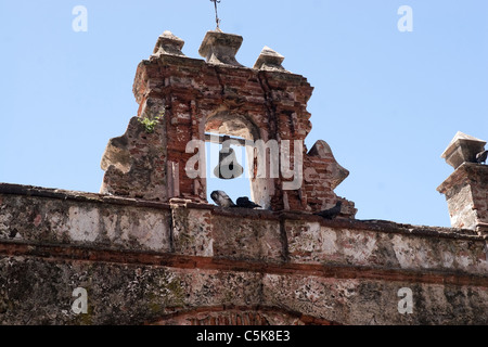 The famous pigeon park in Old San Juan Puerto Rico referred to by the local as the Parque de las Palomas. Stock Photo