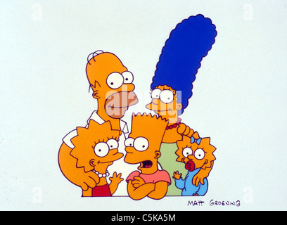 The Simpsons TV Series 1989 - ???? USA Created by Matt Groening Animation Stock Photo