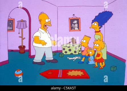 The Simpsons TV Series 1989 - ???? Created by Matt Groening Animation Stock Photo