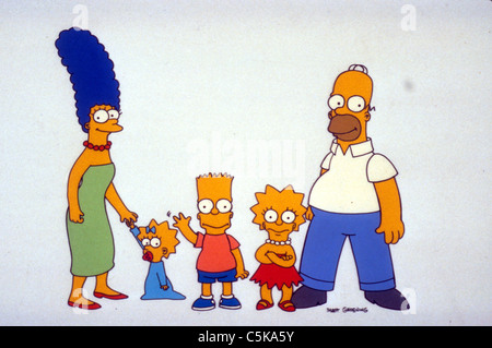 The Simpsons TV Series 1989 - ???? Created by Matt Groening Animation Stock Photo