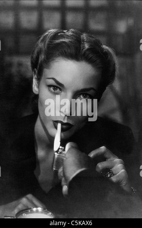 Dark Passage  Year: 1947 USA Director: Delmer Daves Lauren Bacall Stock Photo