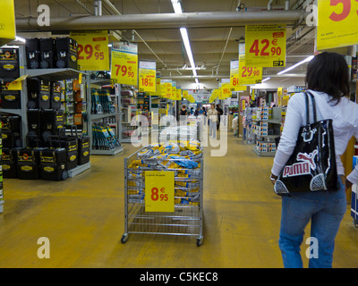 Creteil, France, DIY Hardwares Store, Castorama, People Shopping inside Stock Photo