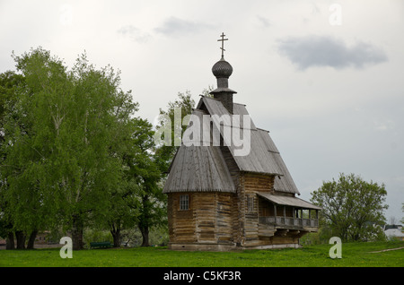 Ancient rural Russian christian church on a hill in Suzdal town Stock ...