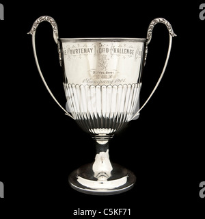 Antique 1901 solid Sterling Silver trophy Stock Photo