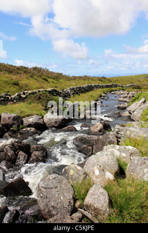 Afon Ysgethin river near Tal-y-bont in Snowdonia National Park Gwynedd Wales UK Stock Photo